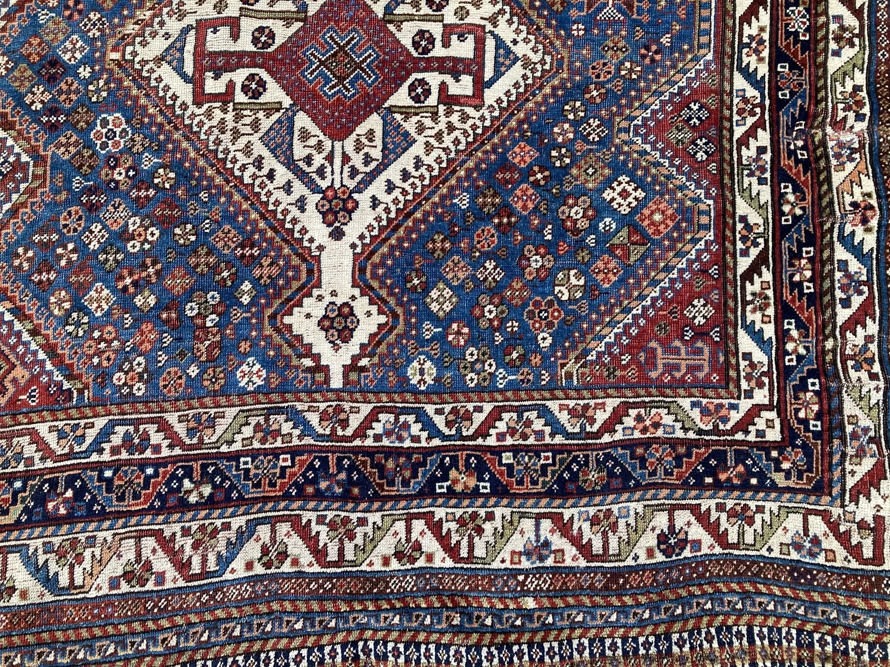 Antique Qashqai Rug 2.54m x 1.41m — Rug Addiction